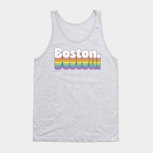 Boston // Retro Typography Design Tank Top